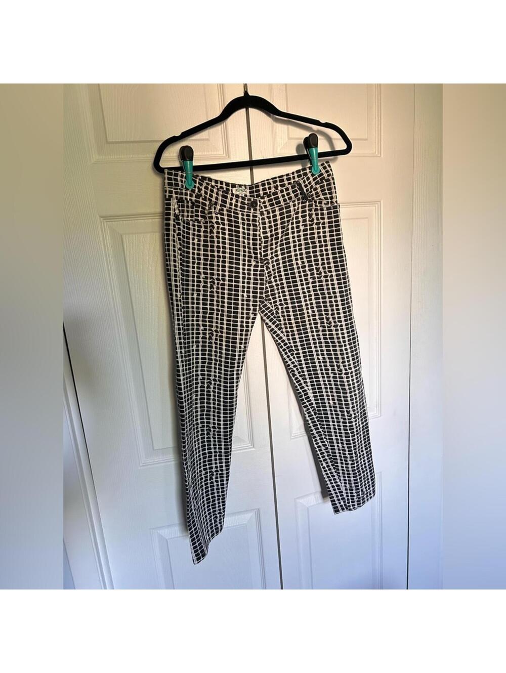 Kenzo Monochrome Patterned Pants